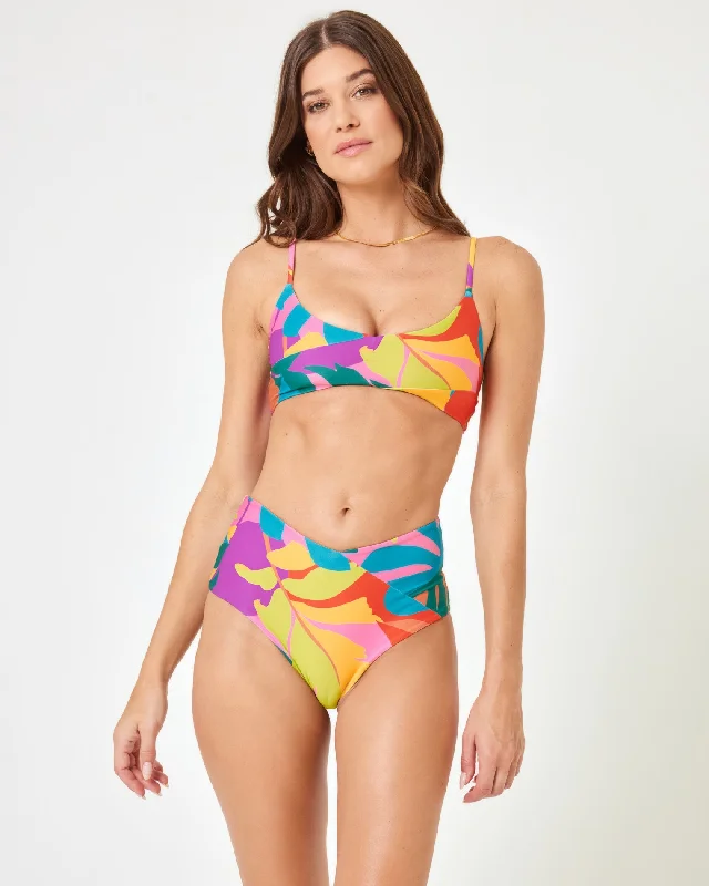 One - piece women swimwear with cut - outs for a stylish and modern appealPrinted High Tide Bikini Top - Copacabana