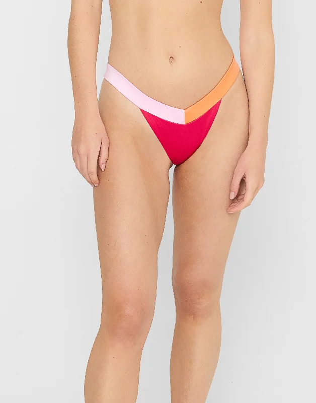 Naomi Micro Tango Bottom - Sunset Hibiscus