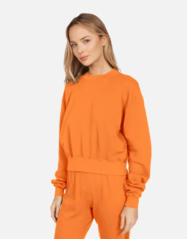 Wrap - Style Women Long Sleeve Top for a Versatile FitExon Birkin Orange