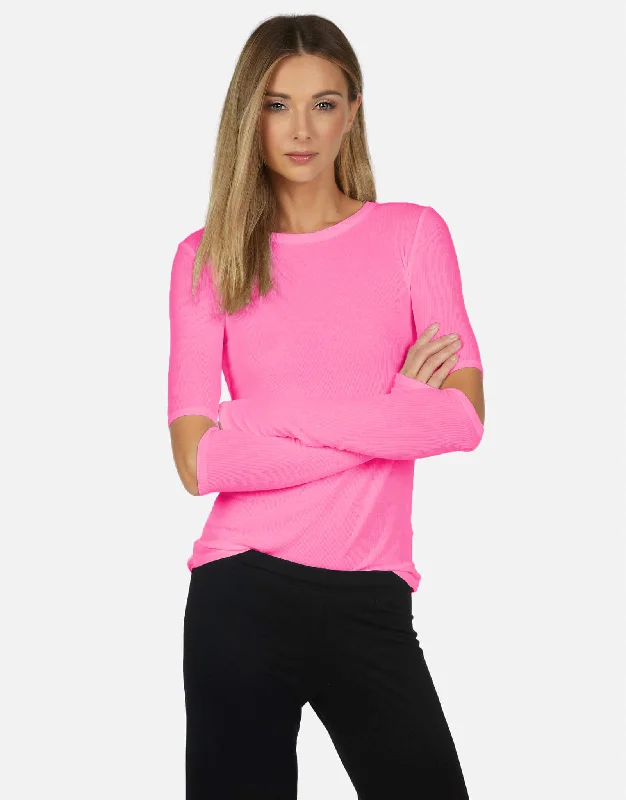 Lightweight Women Long Sleeve Top for Spring and AutumnSolomon Fitted Tee