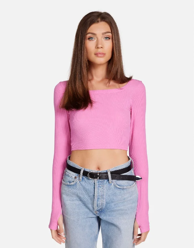 Thermal Women Long Sleeve Top for Extra Warmth in WinterPryderi Party Pink