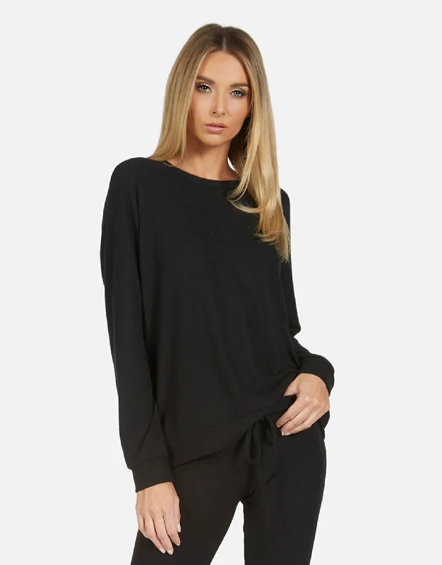 Mock Neck Women Long Sleeve Top for a Modern AestheticJames Raglan