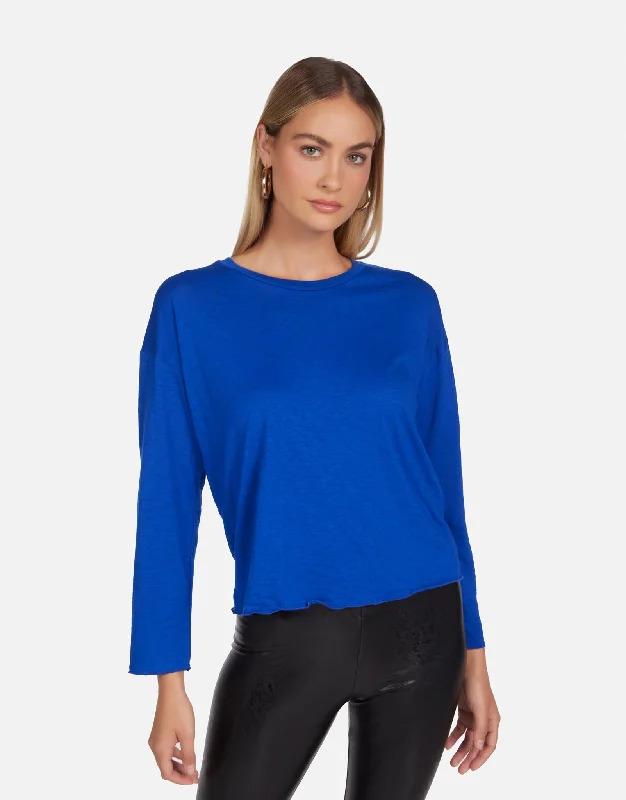 Cable - Knit Women Long Sleeve Top with a Cozy TextureJamaal Sapphhire