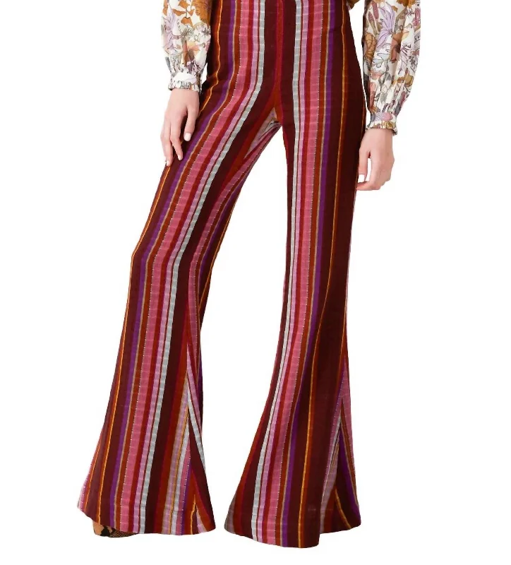 Farah Berry Flare Pant In Purple