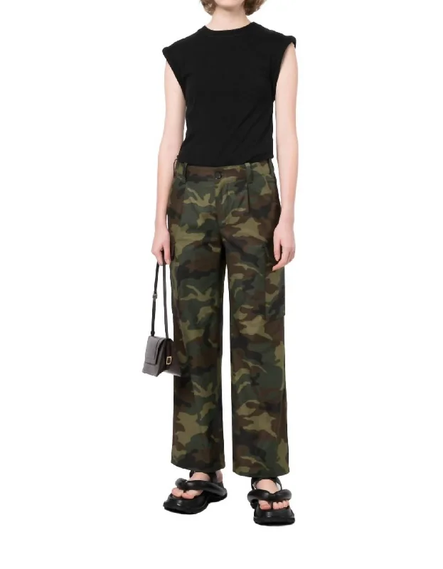 Yanic Cargo Pant In Dark Camo