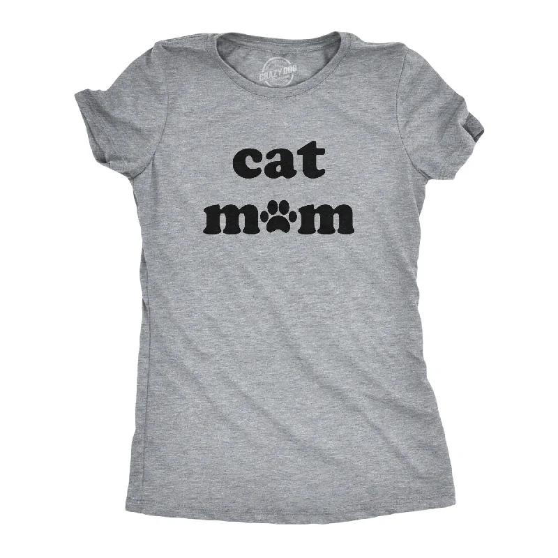 Crew Neck Women T Shirt with a Timeless DesignCat Mom Women's T Shirt