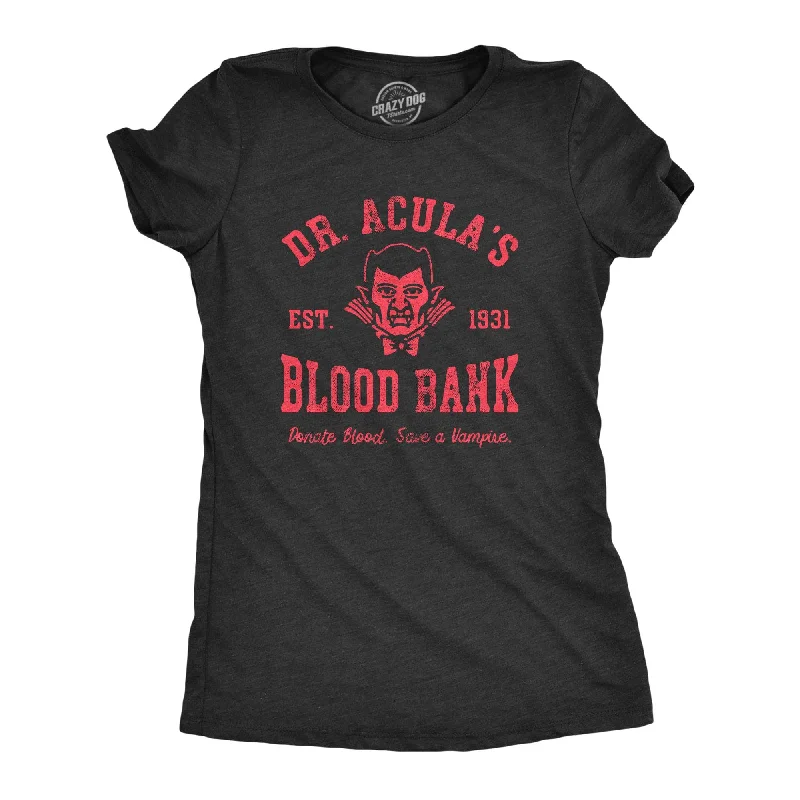 Ringer T Shirt Women with Retro - Inspired StripesDr Aculas Blood Bank Women's T Shirt