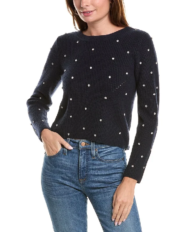 Button - Down Women Sweater for a Versatile LookElie Tahari V-Wrap Cashmere Sweater