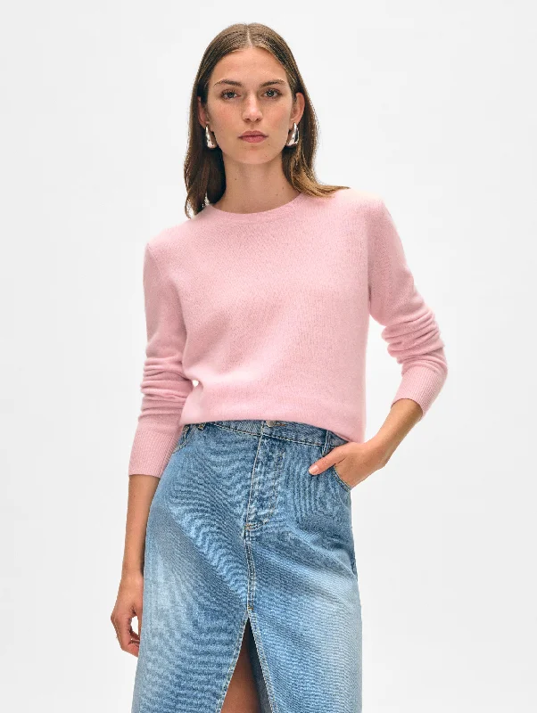 Hand - Knitted Women Sweater with Artisanal CharmCashmere Crewneck