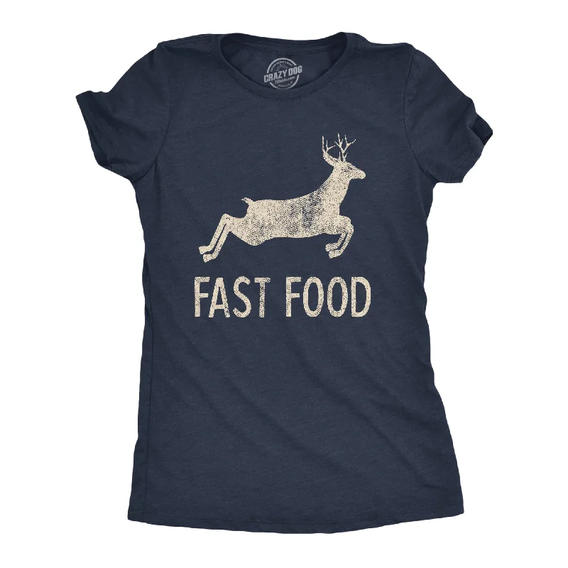 Long Sleeve Women T Shirt for Cooler WeatherFast Food Women's T Shirt