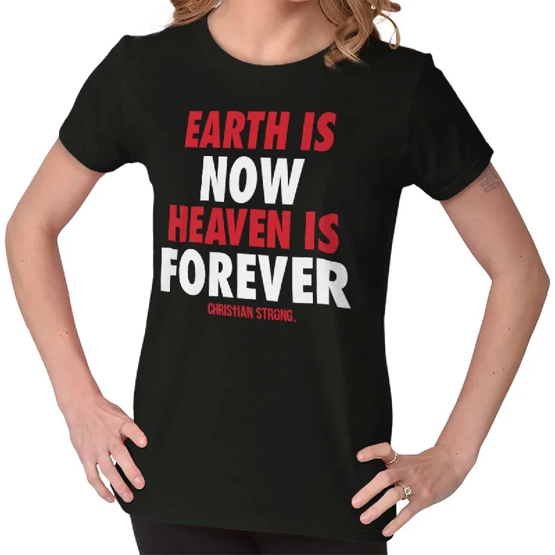 Tie - Dye Women T Shirt with a Bohemian VibeHeaven Forever Ladies T Shirt