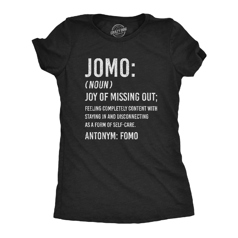 Sleeveless Women T Shirt for Summer ComfortJOMO Joy Of Missing Out Women's T Shirt