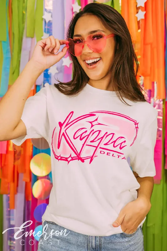 Striped Women T Shirt in a Classic PatternKappa Delta Sparkle Airbrush Tshirt