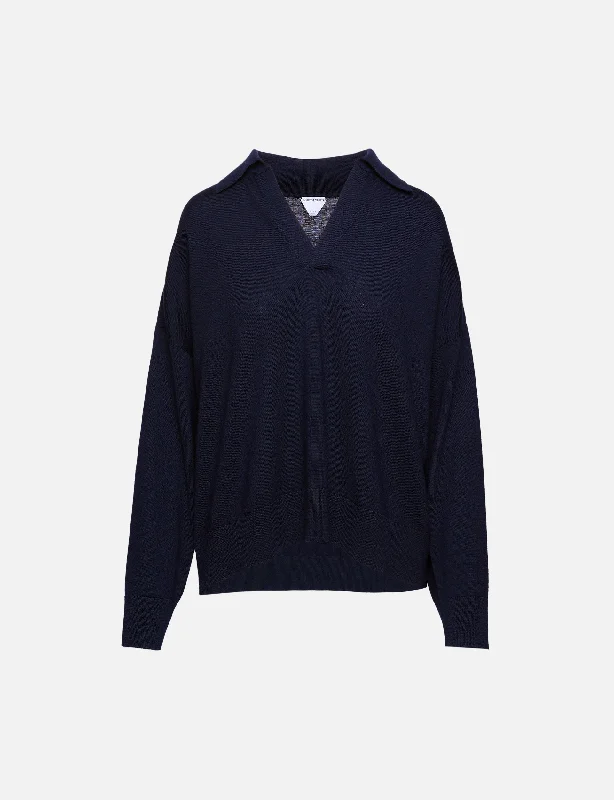 Cable - Knit Women Sweater with Intricate PatternsClassic Polo Neck Sweater