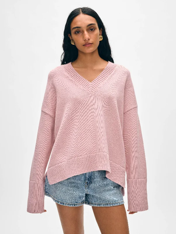 Oversized Women Sweater for a Cozy and Fashionable LookOrganic Cotton Oversized V Neck