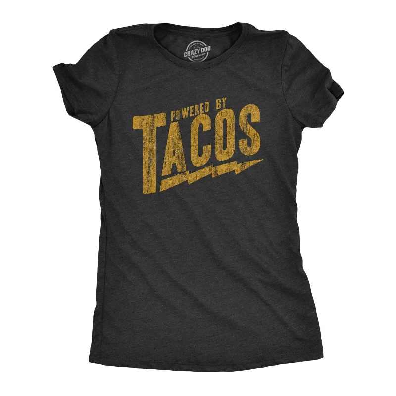 Sheer Women T Shirt for a Stylish and Alluring LookPowered By Tacos Women's T Shirt