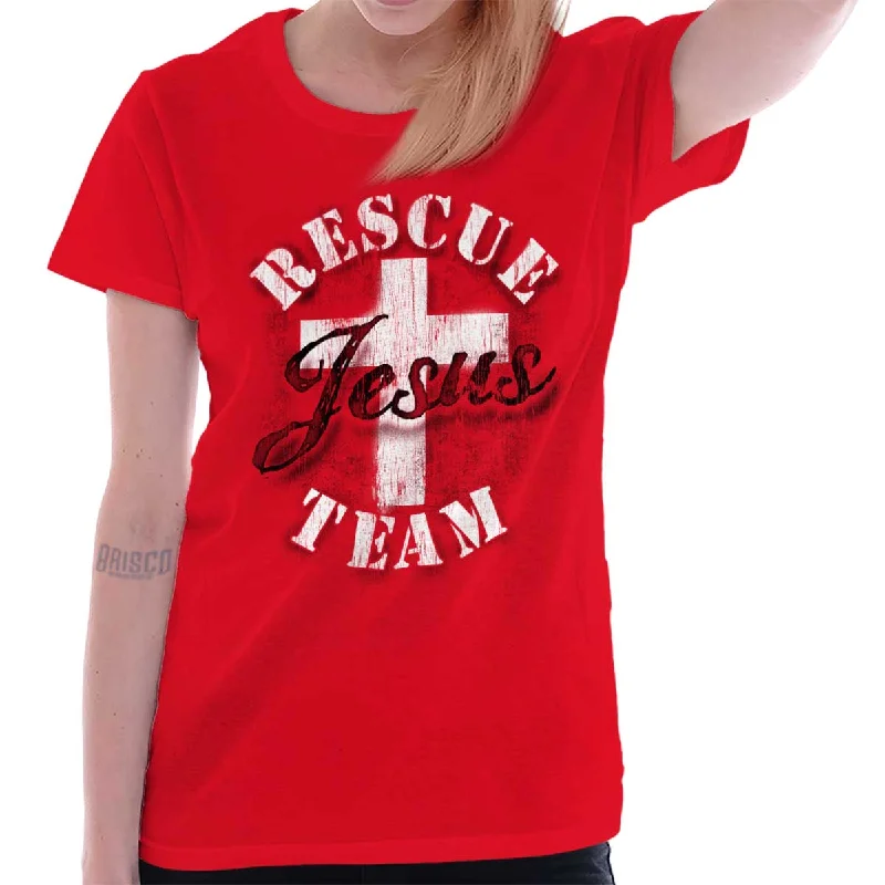 Plus Size Women T Shirt for a Comfortable and Flattering FitRescue Team Ladies T Shirt