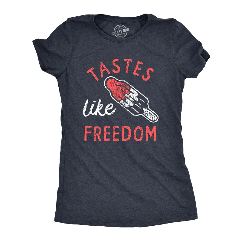 Striped Women T Shirt in a Classic PatternTastes Like Freedom Women's T Shirt