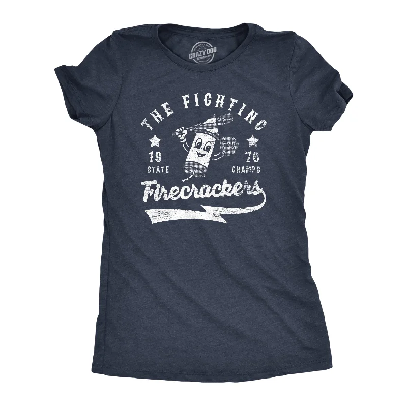 Crew Neck Women T Shirt with a Timeless DesignThe Fighting Firecrackers Women's T Shirt