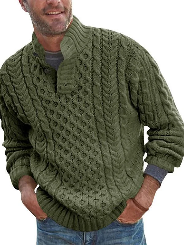 V - Neck Women Sweater to Elongate the NecklineTurtle Collar Knitted Men Sweater