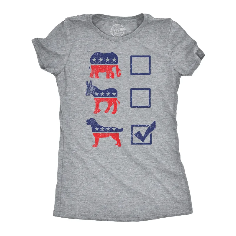 Organic Cotton Women T Shirt for Eco - Conscious WearersVoting Ballot Dog Women's T Shirt