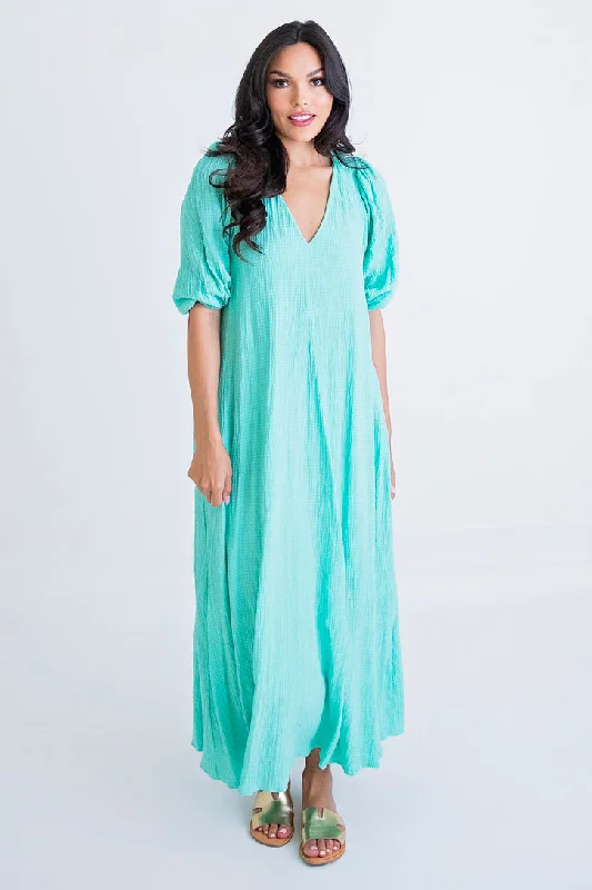 Shift Women Dress with a Simple and Classic Design for Everyday WearVneck Signature Maxi Dress