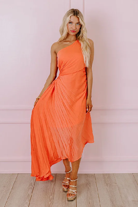 Backless Women Dress for a Sexy and Alluring Look at Evening EventsHeight Of Fame Midi in Coral