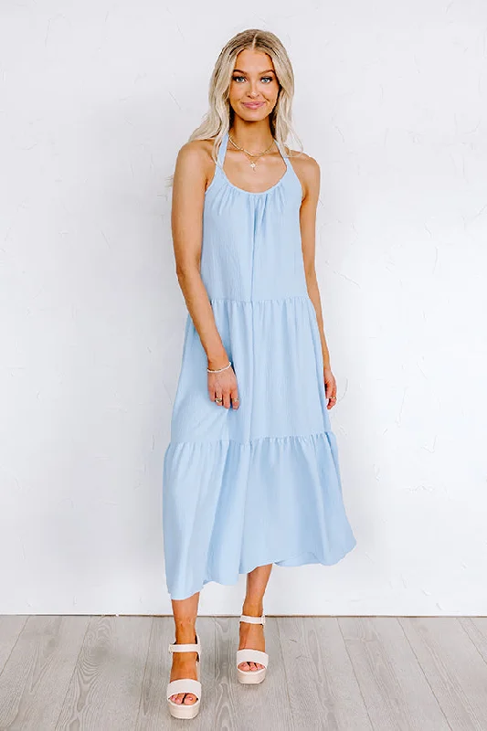 Off - the - Shoulder Women Dress for a Romantic and Feminine LookPulling It Together Midi In Sky Blue