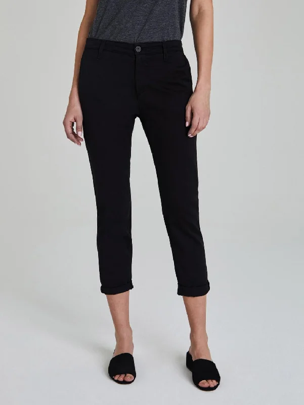 Button - fly women jeans with a traditional touchCaden Sateen Trouser Pant - Black