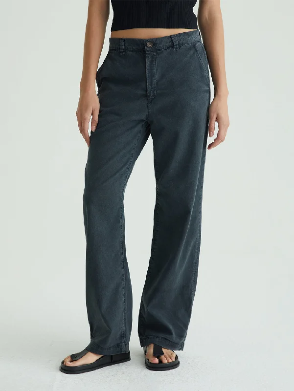 Dark - wash women jeans for a sophisticated and slimming effectCaden Straight Trouser - Sulfur Black