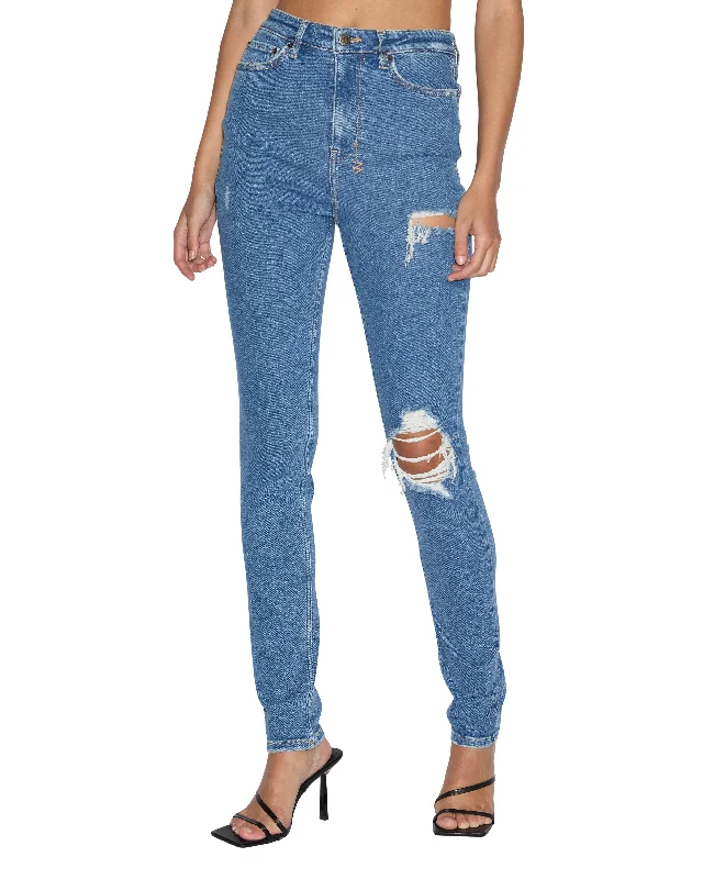 High - rise flare women jeans for a 70s - inspired lookHI N WASTED XTRA HERITAGE TRASHED