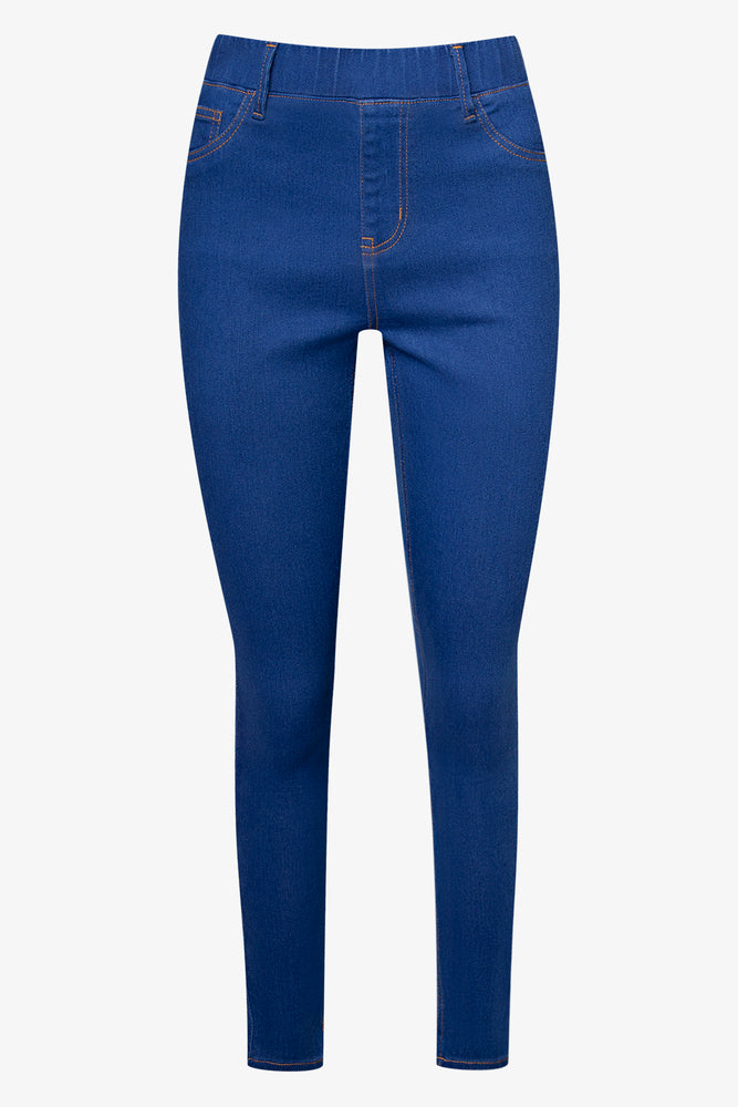 Button - fly women jeans with a traditional touchJeggings Blue