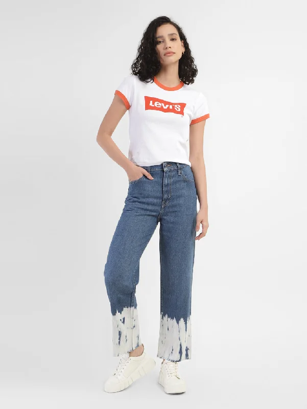 High - rise flare women jeans for a 70s - inspired lookLevi's X Deepika Padukone 70's Blue High Bootcut Jeans