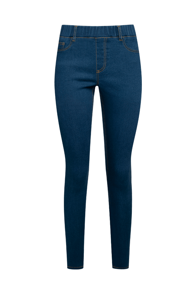 Button - fly women jeans with a traditional touchPull On Jeggings Blue