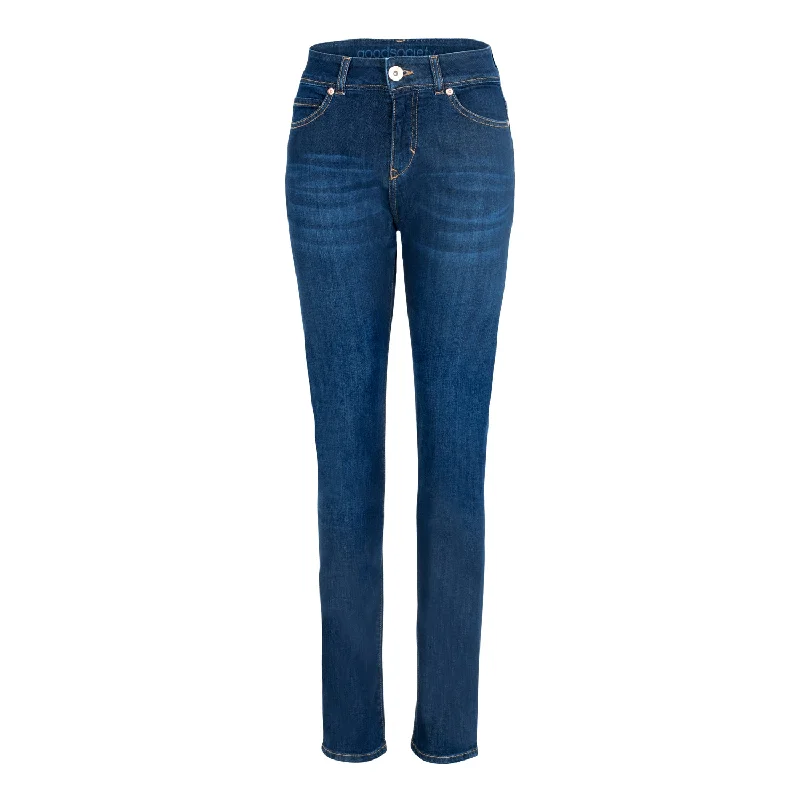 Skinny women jeans with a form - fitting designWomens High Rise Slim Jeans - Kyanos