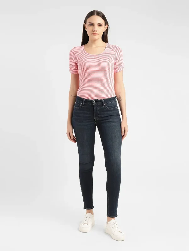 Dark - wash women jeans for a sophisticated and slimming effectWomen's Mid Rise 711 Skinny Jeans