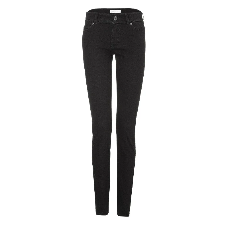 Dark - wash women jeans for a sophisticated and slimming effectWomens Slim Jeans - Black One Wash