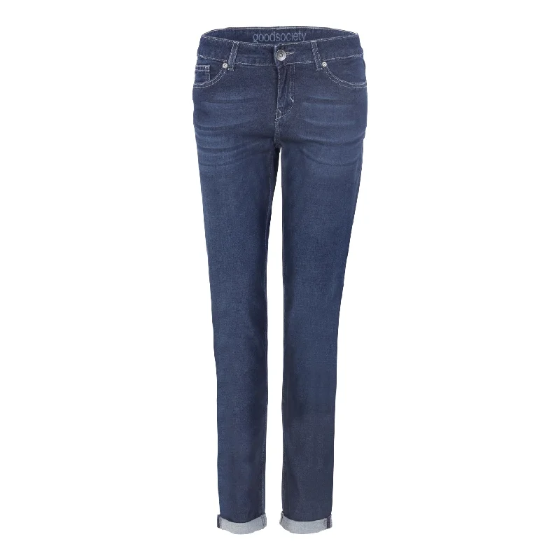 Colored women jeans in vibrant hues like red and yellowWomens Slim Tapered Light Jeans - Kyanos