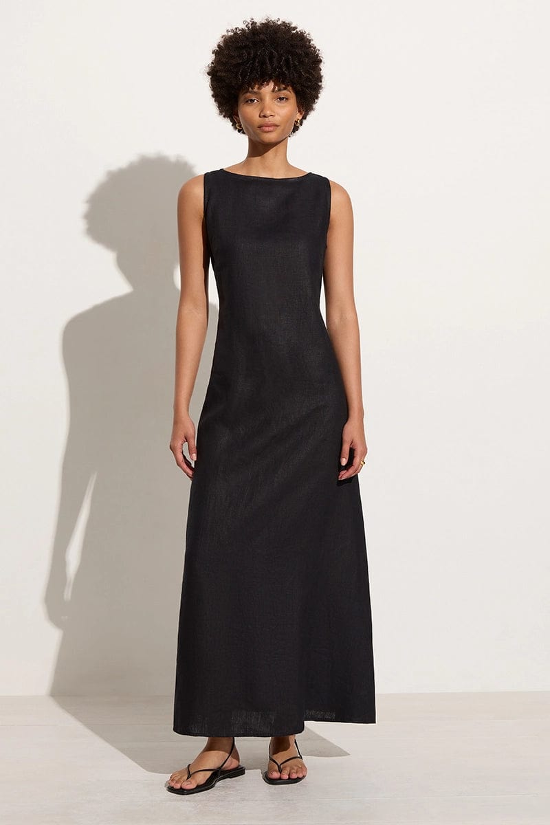 Shift Women Dress with a Simple and Classic Design for Everyday WearNahna Maxi Dress Black - Final Sale