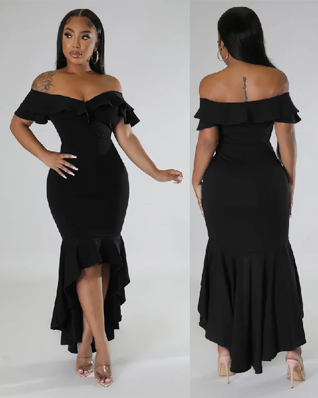 Off - the - Shoulder Women Dress for a Romantic and Feminine LookYaels Dress