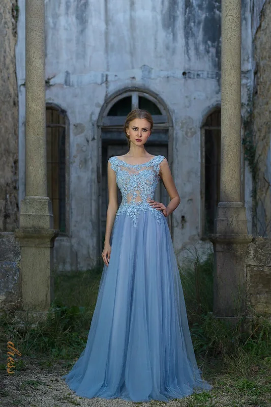 Ball Gown Women Dress with a Full Skirt for a Princess - like LookChrystelle Atallah Leaf L013