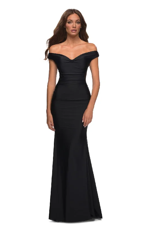 Little Black Women Dress with Sequins for a Glamorous Night OutLa Femme 30449CL Dress