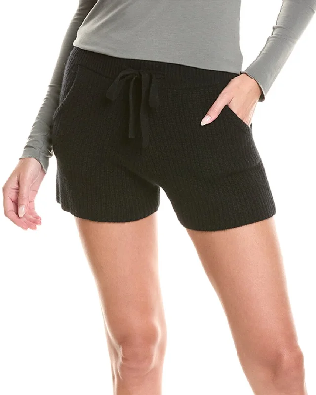 Embroidered Women Shorts with Intricate Designs27 Miles Malibu Ribbed Cashmere Short