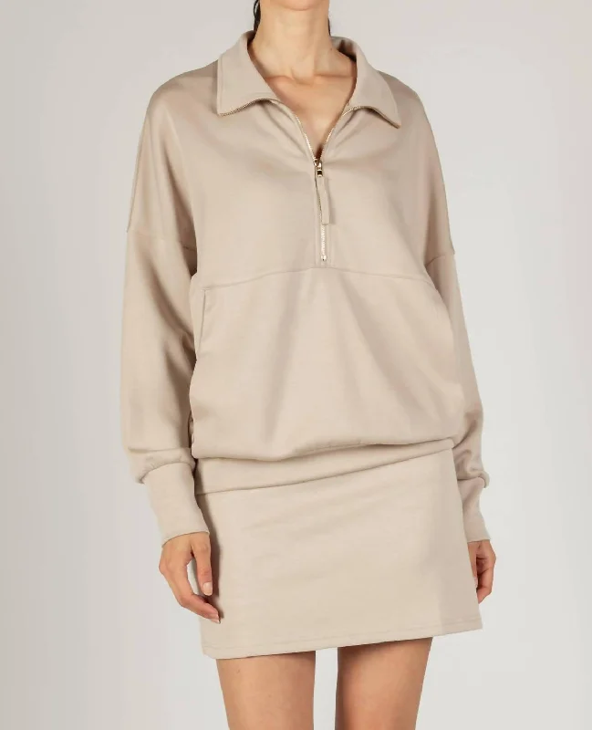 Belted Women Shorts to Enhance the WaistlineButter Modal Skort In Taupe