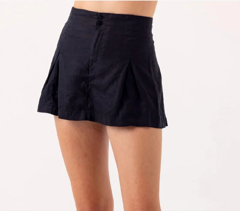 Printed Floral Women Shorts for a Summer - Ready StyleLotta Skort In Black