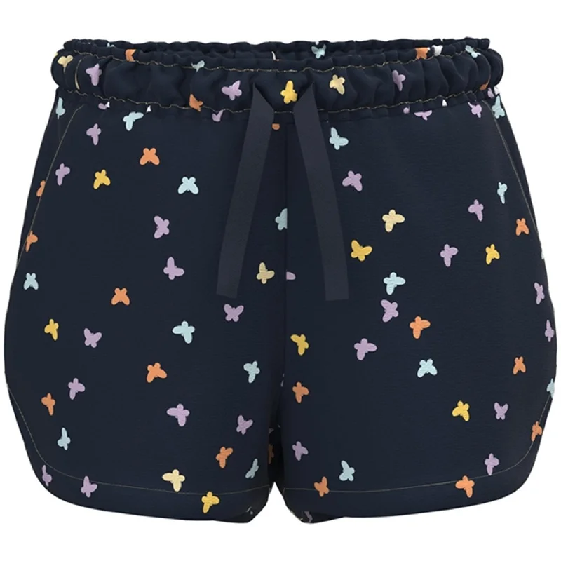 Belted Women Shorts to Enhance the WaistlineName it Dark Sapphire Small Butterfly Vigga Shorts