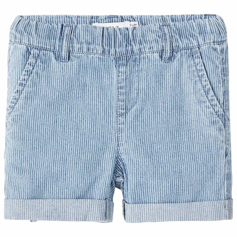 Cuffed Women Shorts for a Laid - Back and Trendy LookName it Light Blue Denim Ryan Jog Denim Shorts