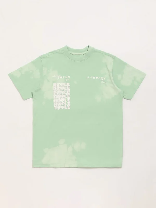 Printed Floral Women Shorts for a Summer - Ready StyleY&F Kids Green Embossed T-Shirt