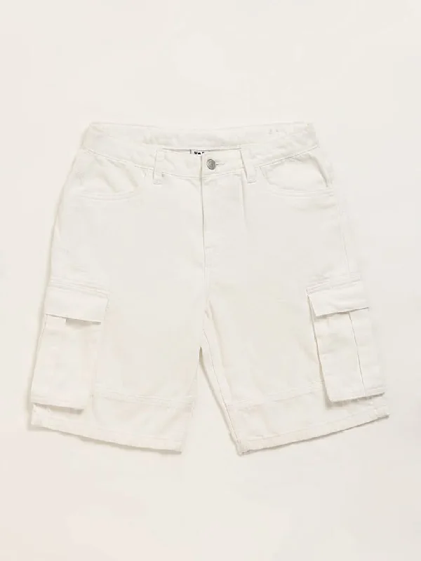 Cargo Women Shorts with Multiple Pockets for FunctionalityY&F Kids White Cargo Shorts