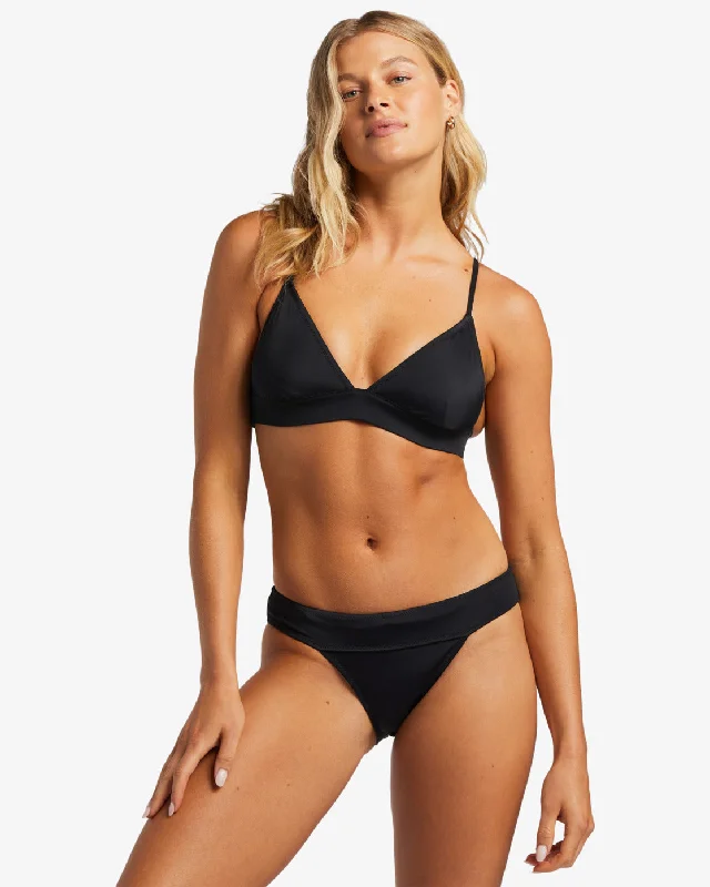 Neon - colored women swimwear to stand out on the beachA/Div Banded Triangle Bikini Top - Black